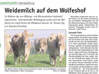 Artikel im Allgäuer Bauernblatt