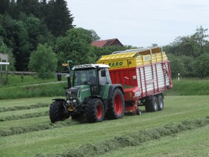 Erste Schnitt Ladewagen